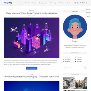 Demo 19 - Tasarımcı Blog Sitesi (Wordpress)